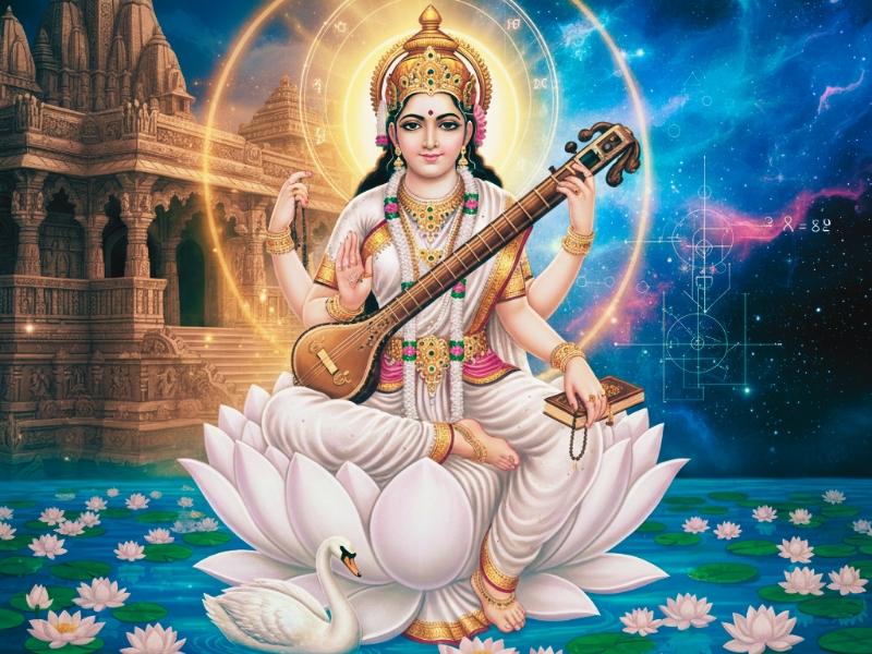 Why Goddess Saraswati Is White