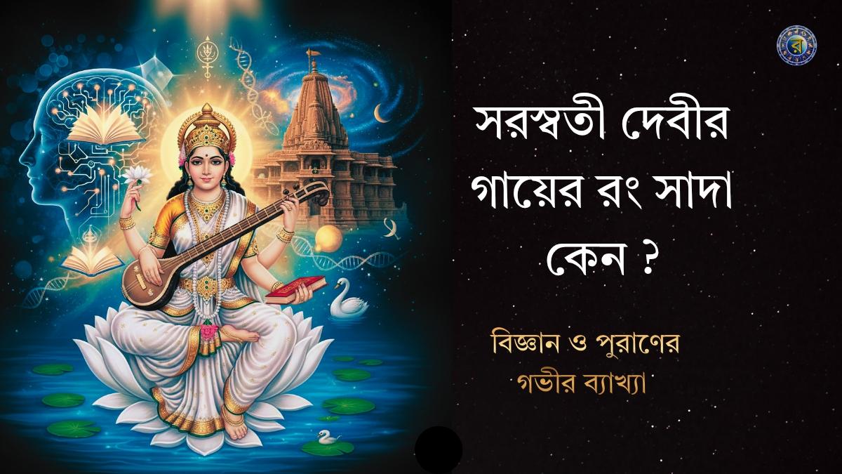 why goddess saraswati is white