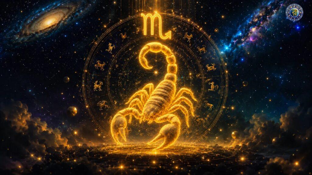 আজকের রাশিফল ৭ আগস্ট ২০২৬ বৃশ্চিক রাশির সোনালি প্রতীকী ছবি